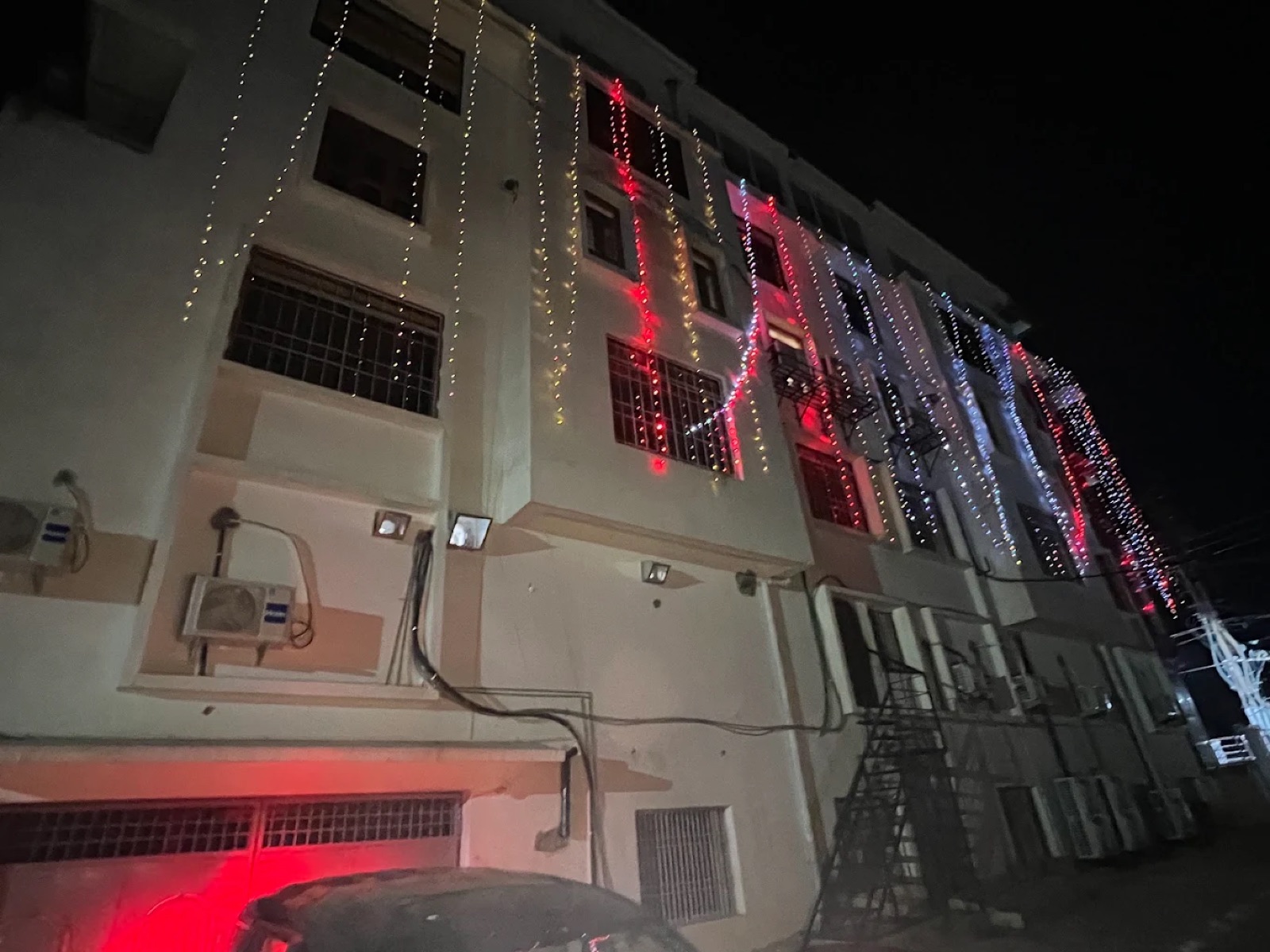 Shri Nath Palace Deoghar illuminated for a celebration